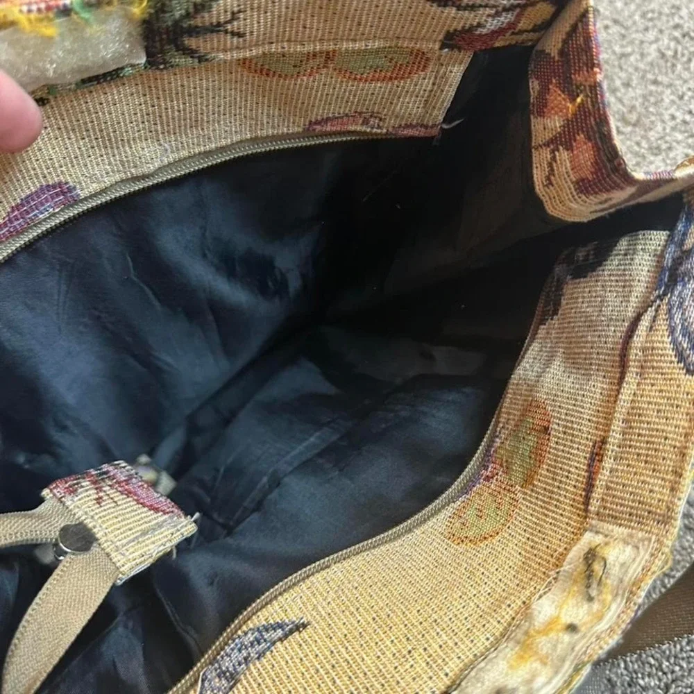 Vintage butterfly tapestry‎ small shoulder bag purse